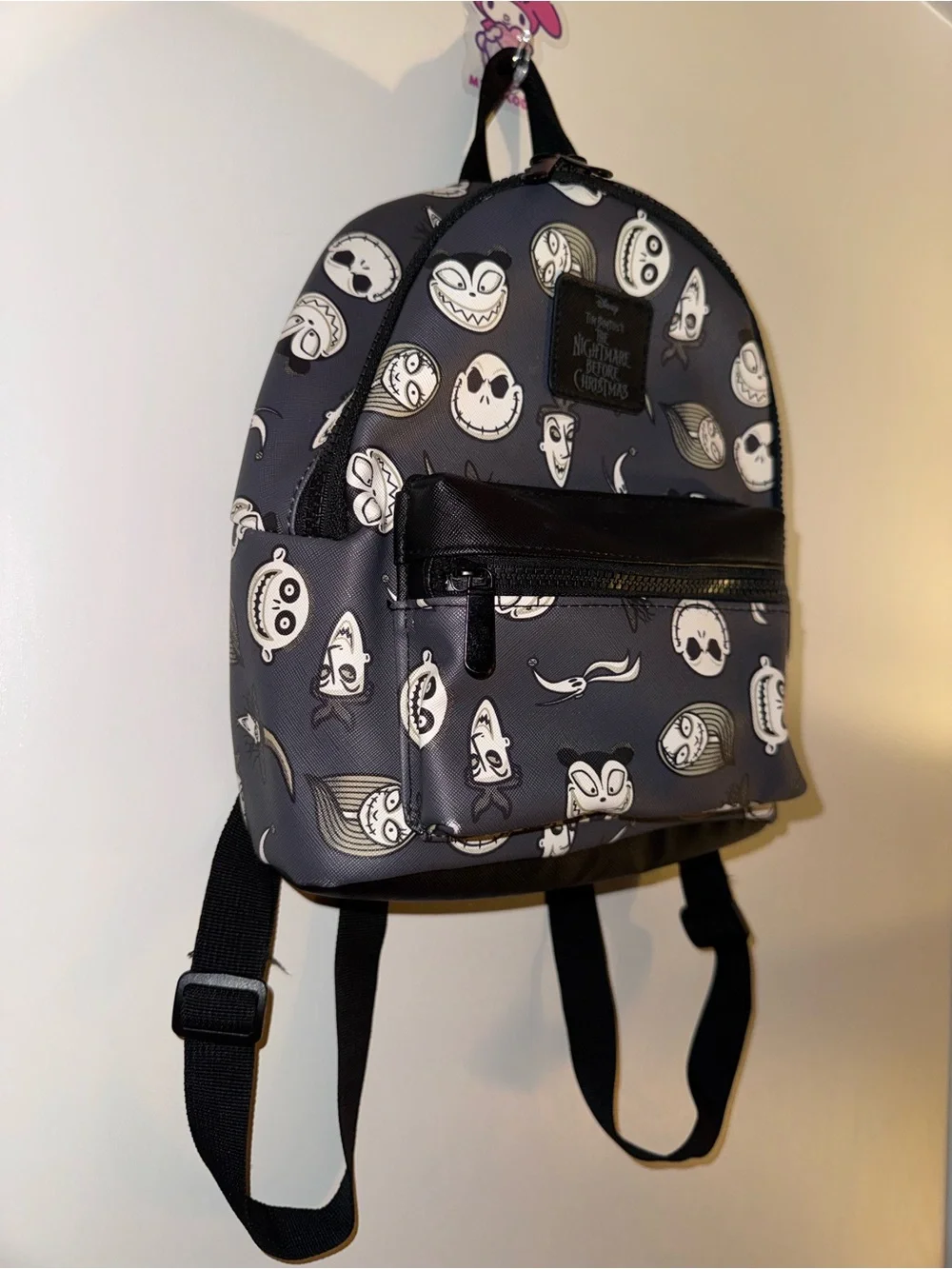Disney’s The Nightmare Before Christmas Faces Mini Backpack Grey And Black